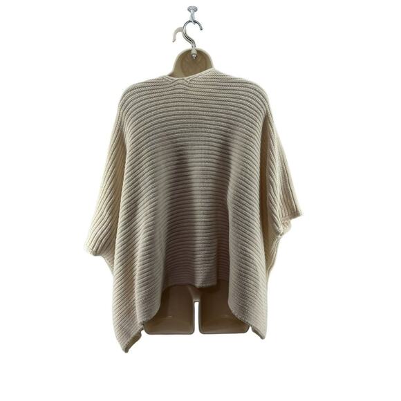 Cocogio Cream Wool Blend Cardigan Shrug Pockets One Size Fits Most - Picture 4 of 4